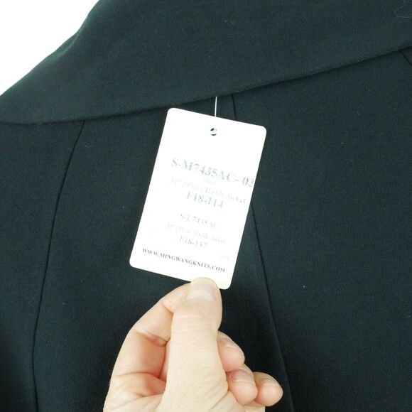 Ming Wang Small Jacket Black Cocoon Lagenlook Artsy Minimal Lagom Modern - Picture 11 of 11